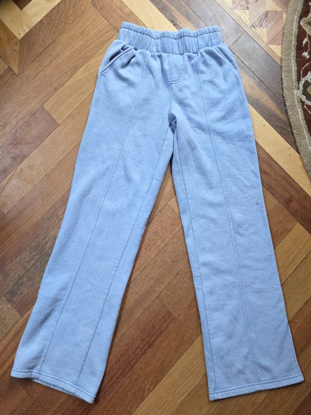 Pink Rose Incredibly Soft & Lived In Gray Sweatpants Size XS